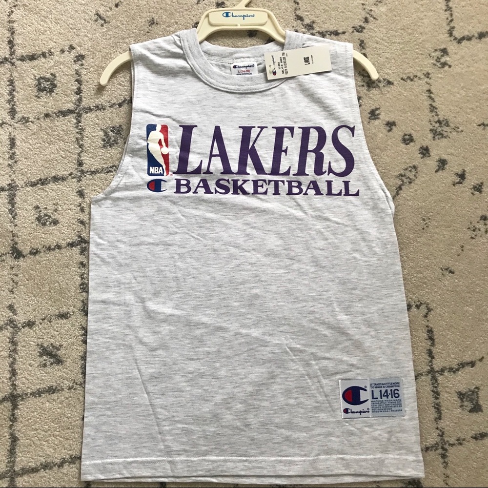 Vintage 90’s Champion Lakers Sleeveless T-Shirt.